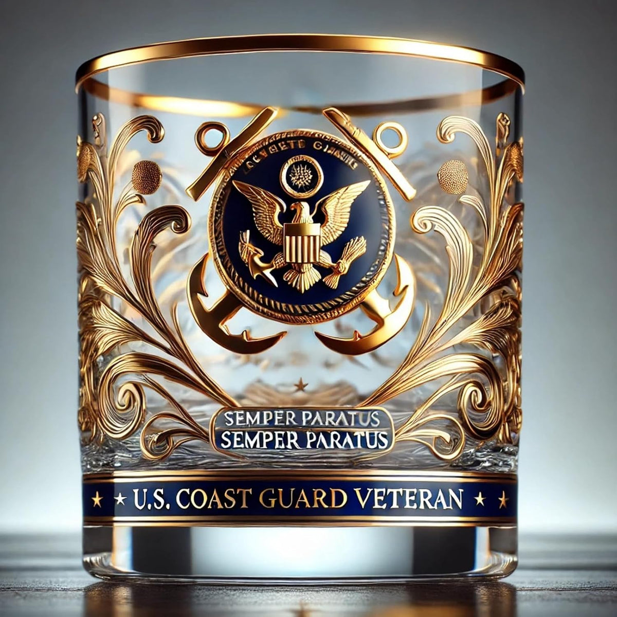 Shirem Veteran Tribute Glass